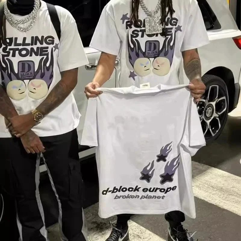 Rolling Stone White Graphic Print Casual T-Shirt