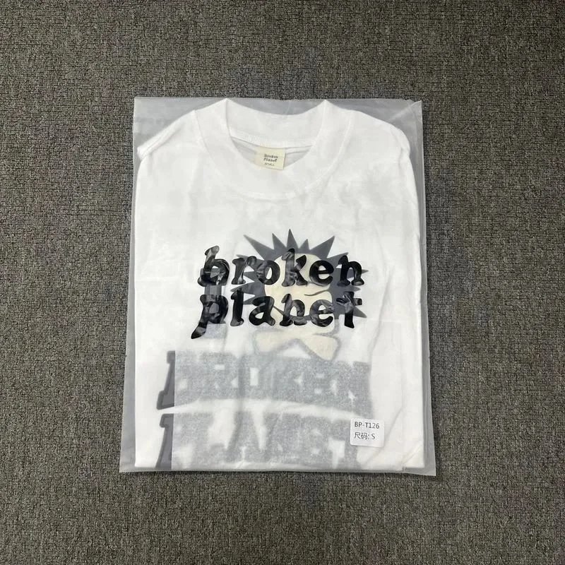 I Broken Planet White Graphic Print T-Shirt