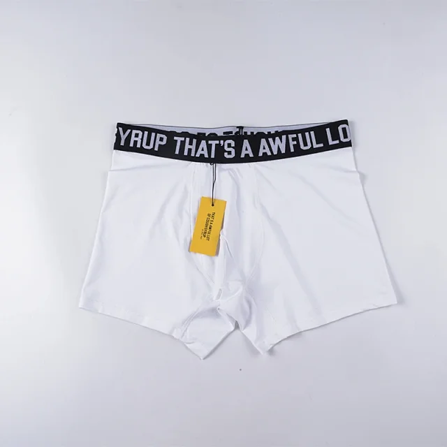 That's a Awful Lot of Cough Syrup Underwear Men's boxer briefs with logo waistband product detail image 6