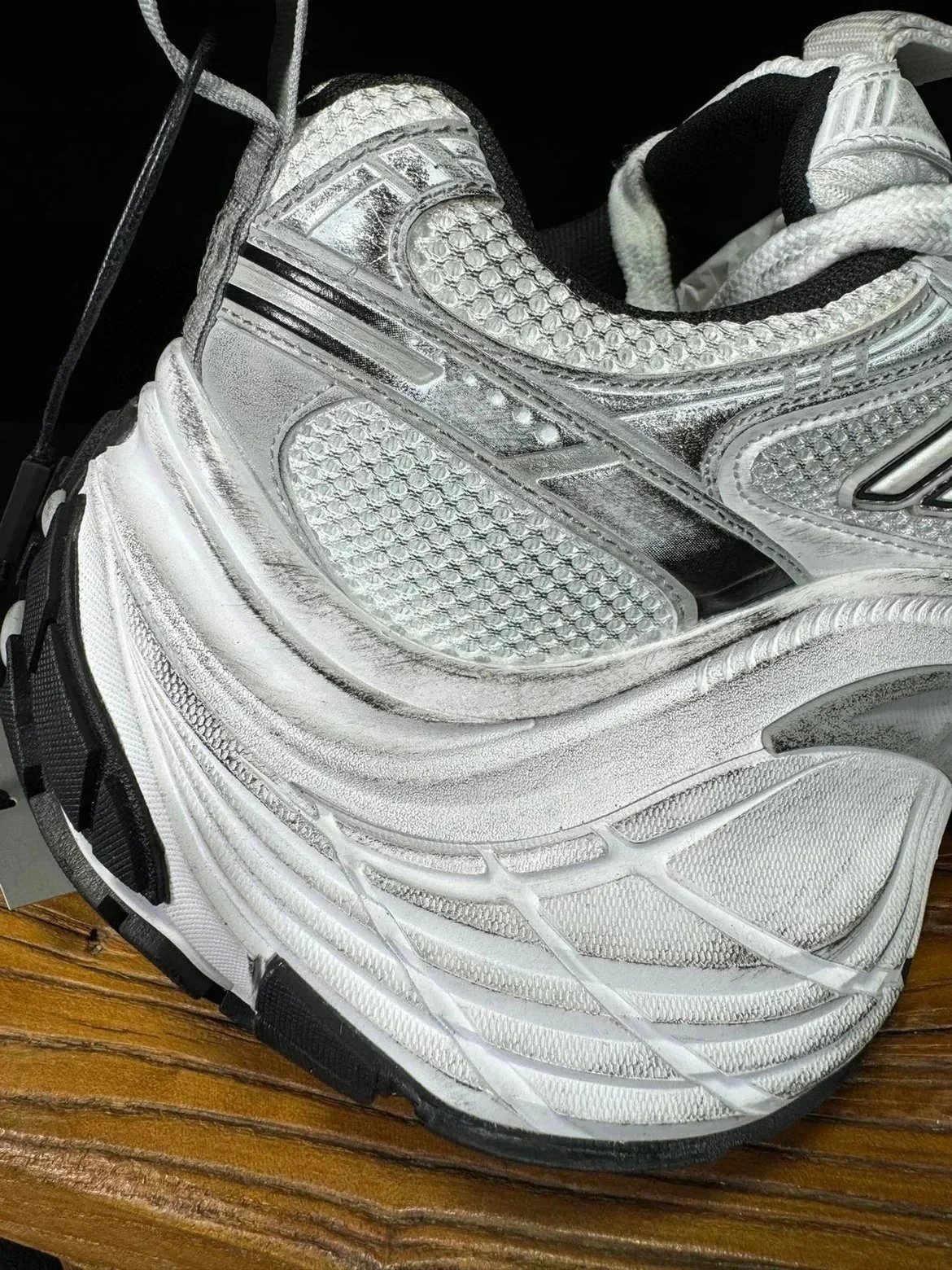 Skechers D'Lites Black Grey Chunky Sneakers