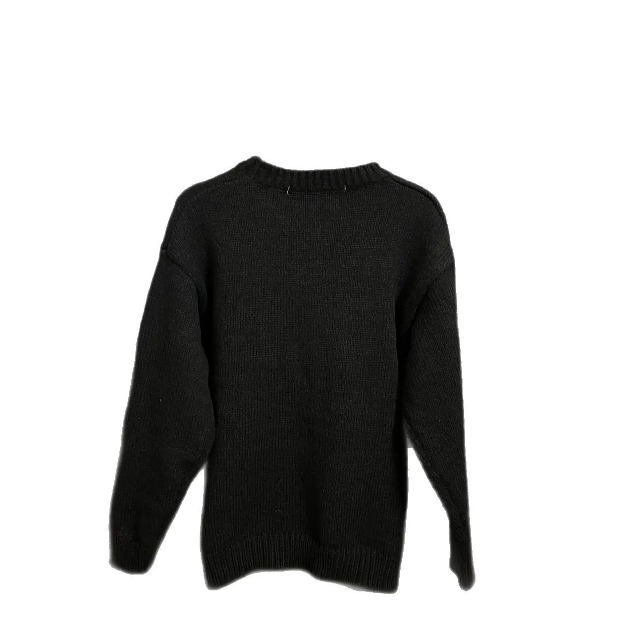 Off-White Knit Black Logo Crewneck Sweater