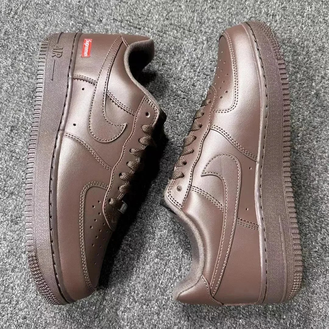 Supreme Nike Air Force 1 White Low Top Sneakers