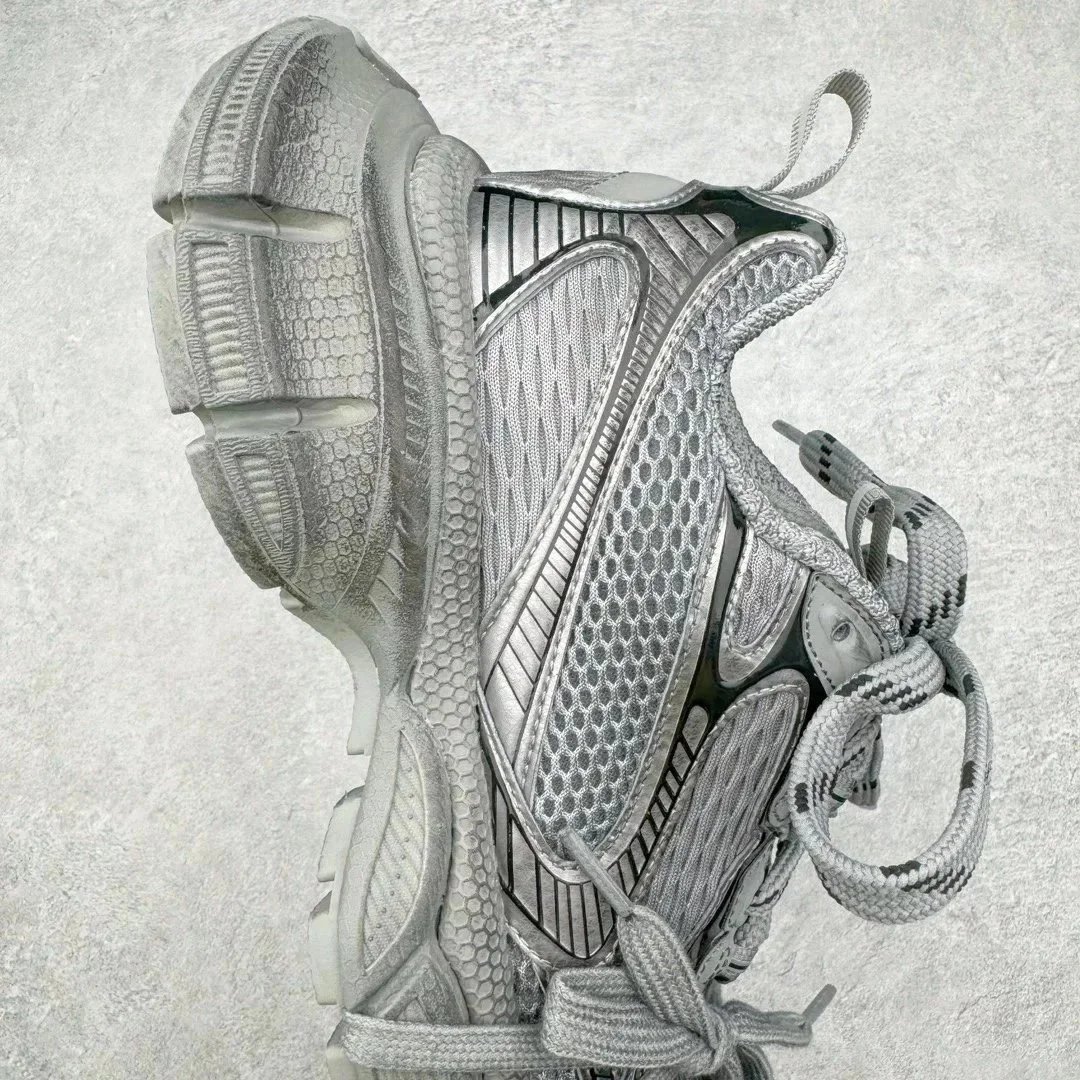 Balenciaga Track 2 Silver Metallic Chunky Sneakers