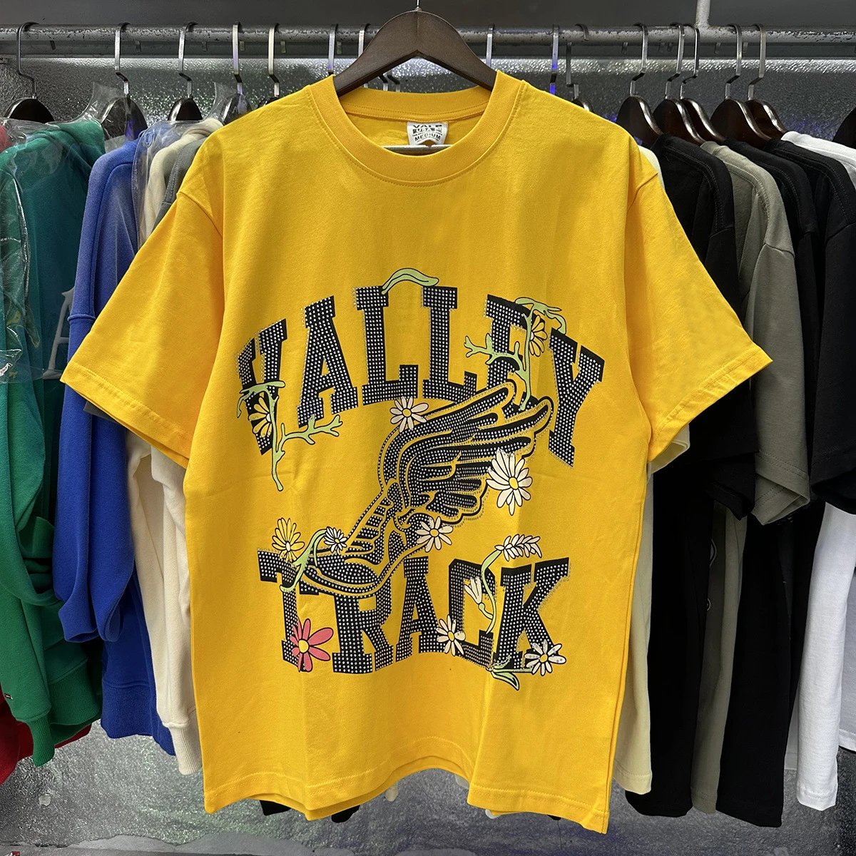 Vale USA Valley Track White Graphic Oversized T-Shirt