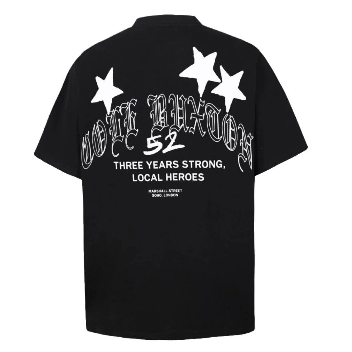 Cole Buxton Brown White Black Grey Navy Graphic Print T-Shirt