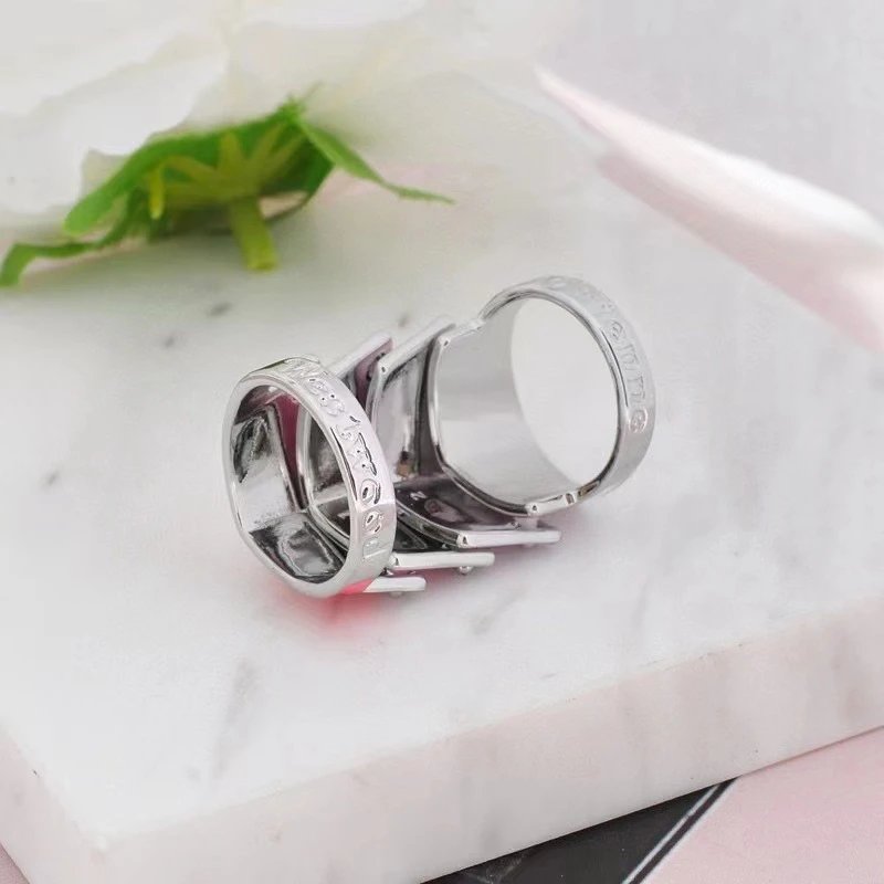 Vivienne Westwood Orb Enamel Gold White Black Pink Statement Ring