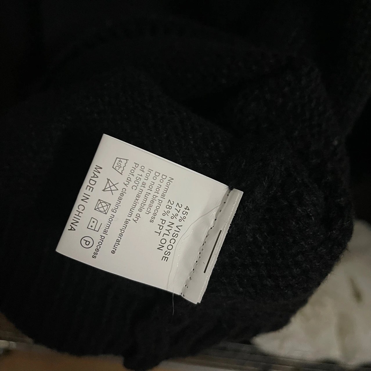 Off-White Knit Black Logo Crewneck Sweater