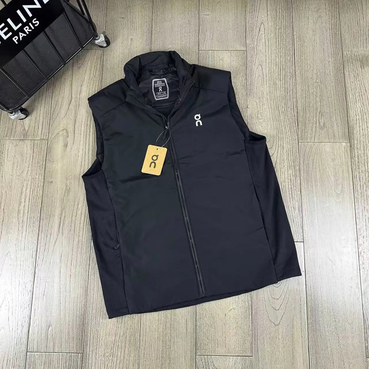 On Vests Zip-Up Padded Vest — Black