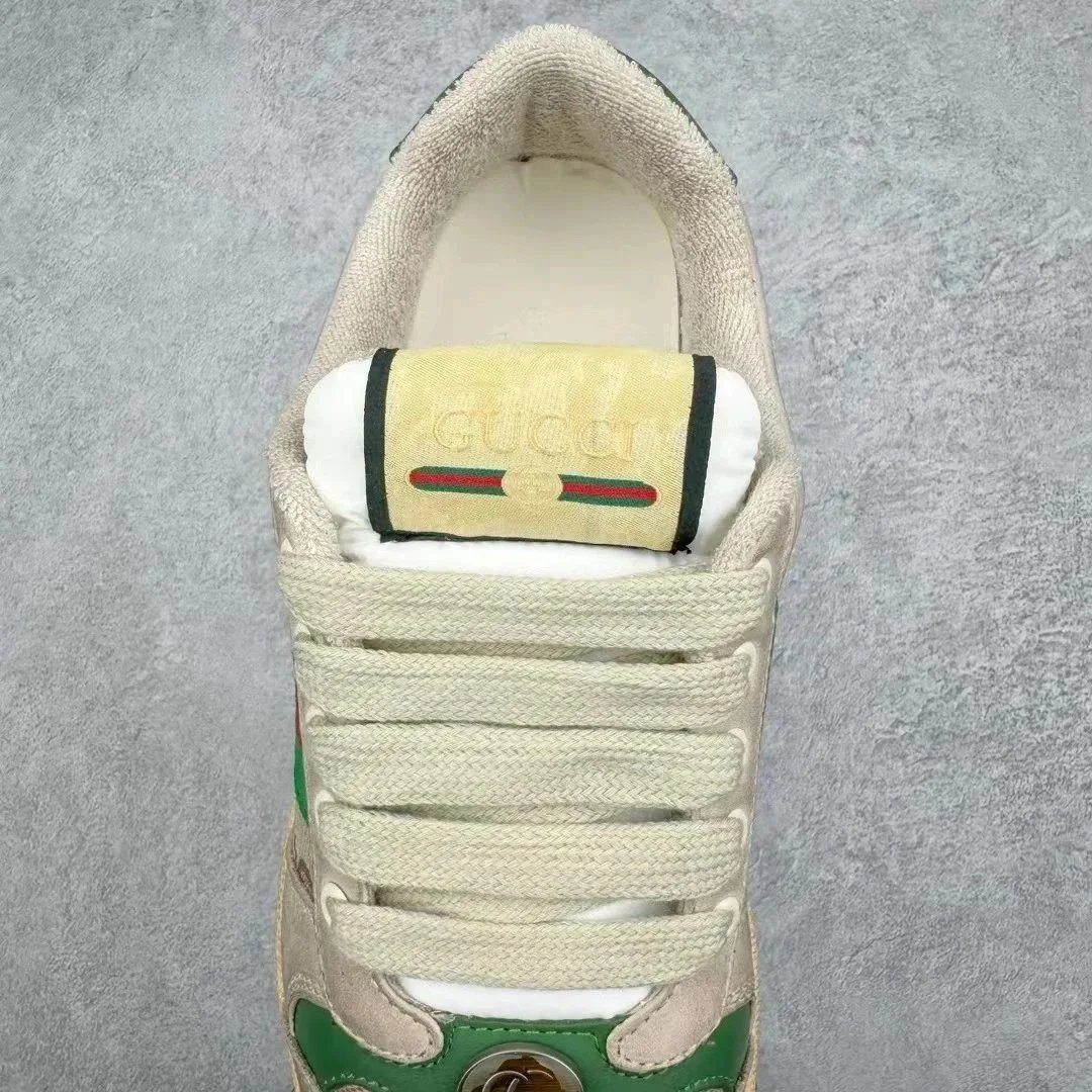 Gucci Ace Beige Web Stripe Casual Sneakers