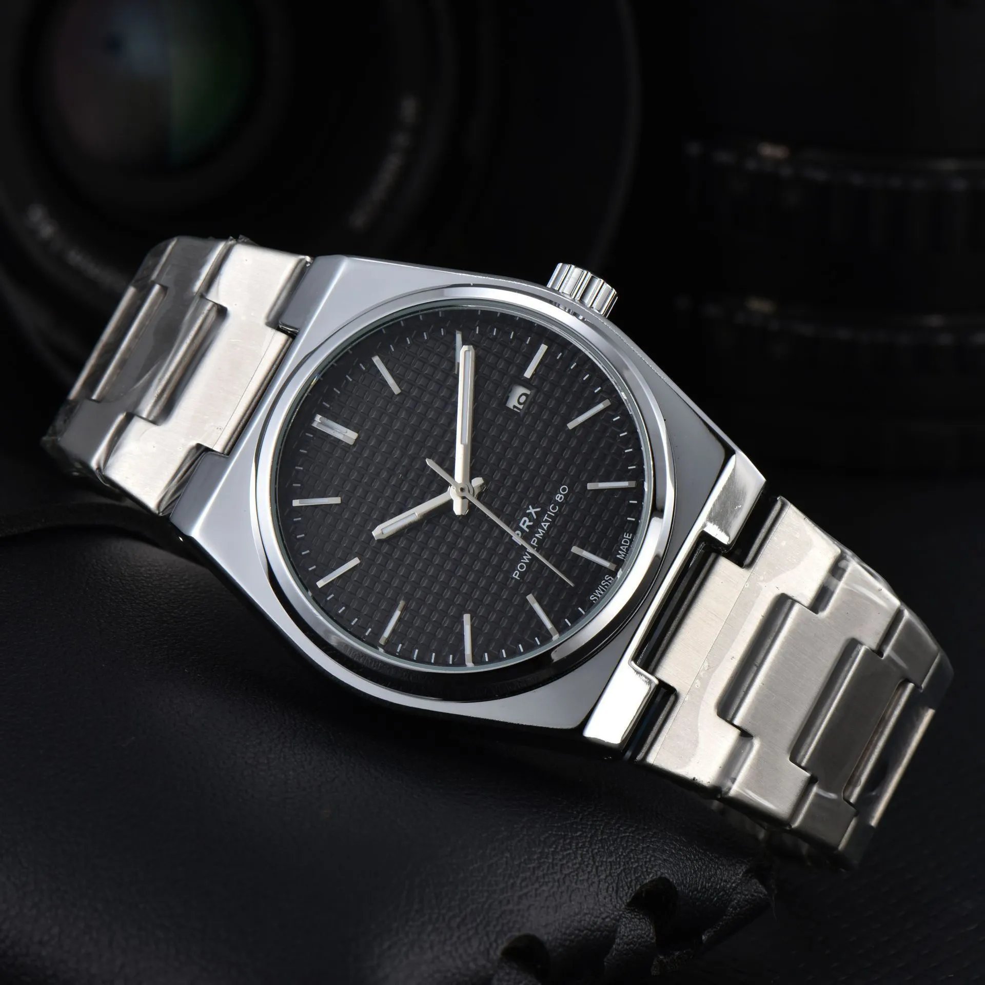 PRX Powermatic 80 Green Textured Dial Stainless Steel Watch