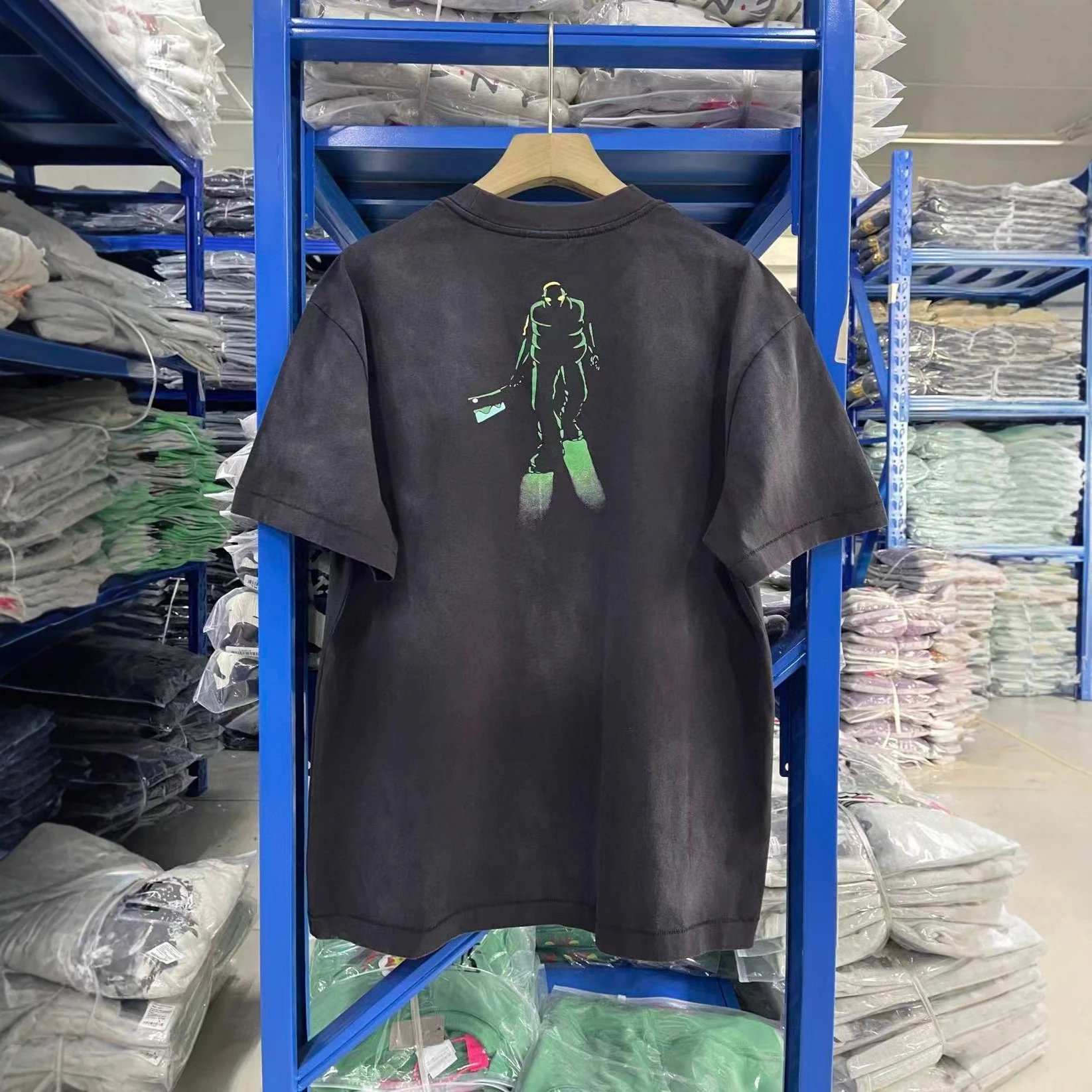 Black Oversized Graphic Print T-Shirt