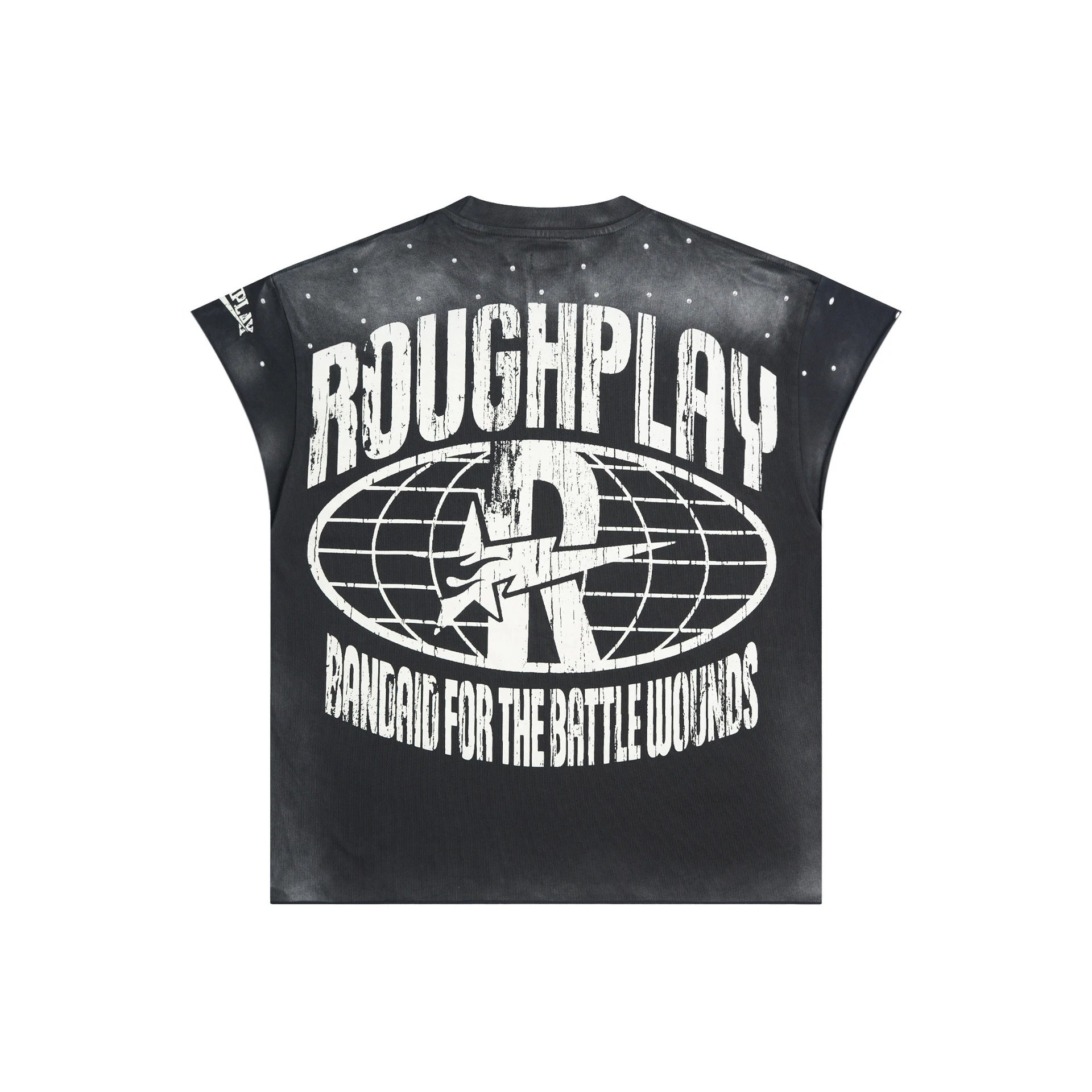 Rough Trade Black Graphic Sleeveless Tee