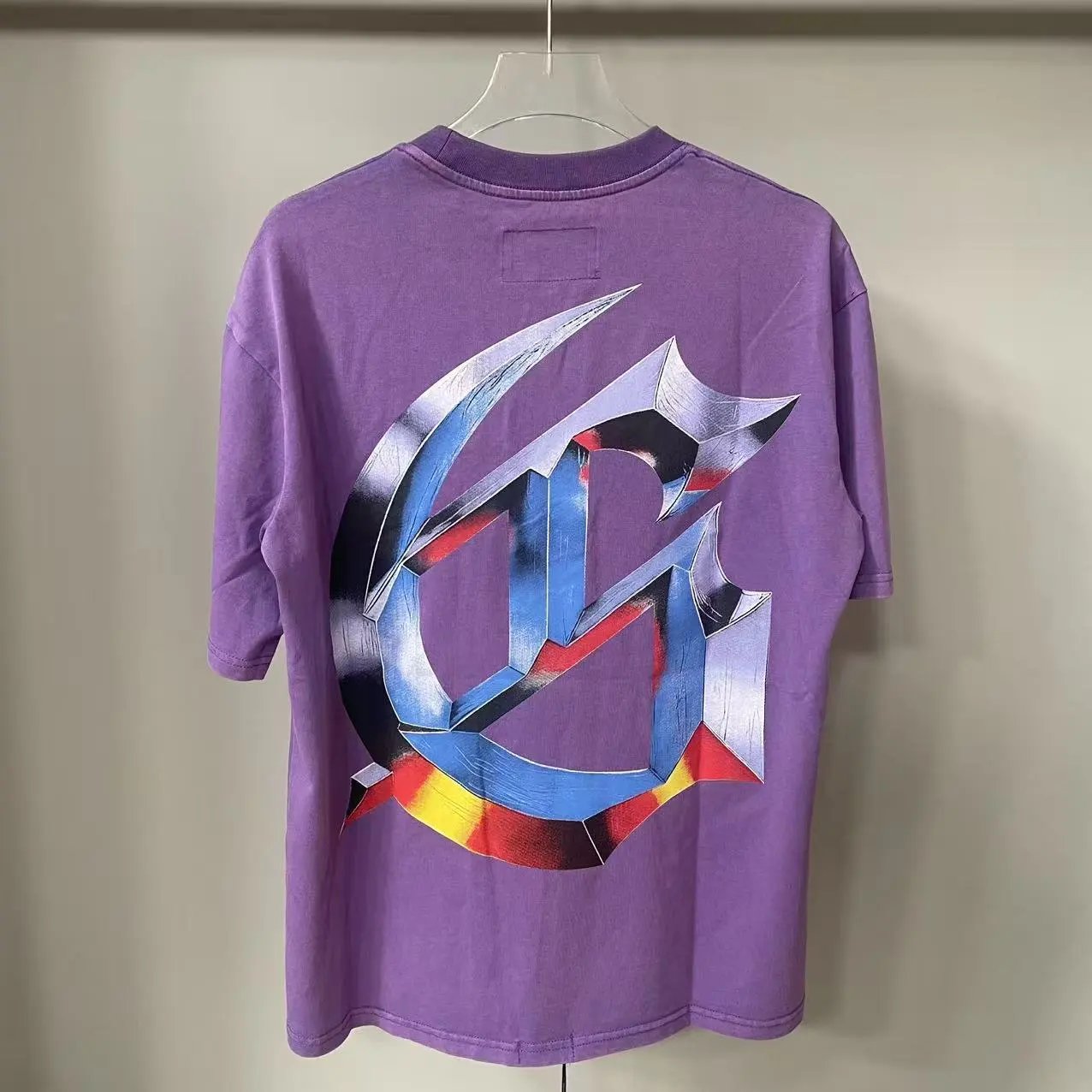 Godspeed Purple Holographic Logo Oversized T-Shirt