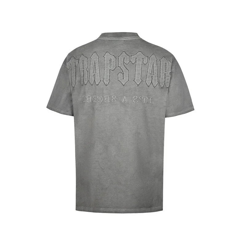 Trapstar Gray Embroidered Graphic T-Shirt