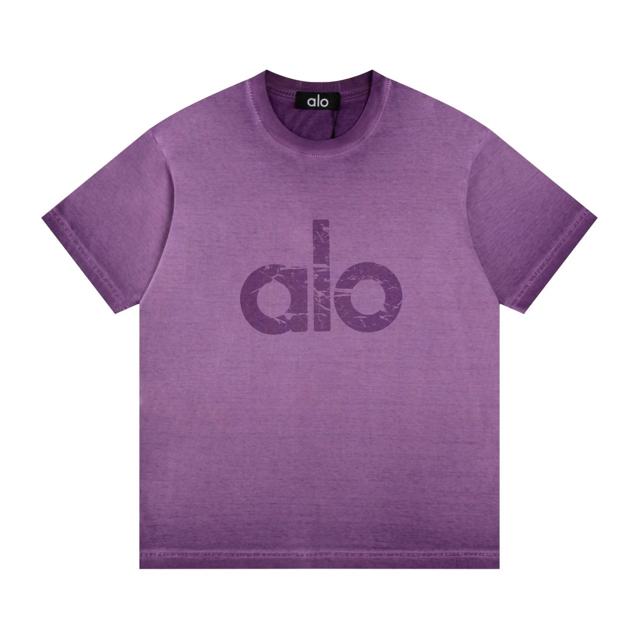 Alo Classic Logo Gradient Washed Cotton T-Shirt