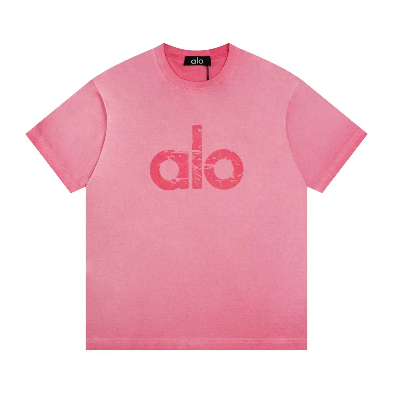 Alo Classic Logo Gradient Washed Cotton T-Shirt