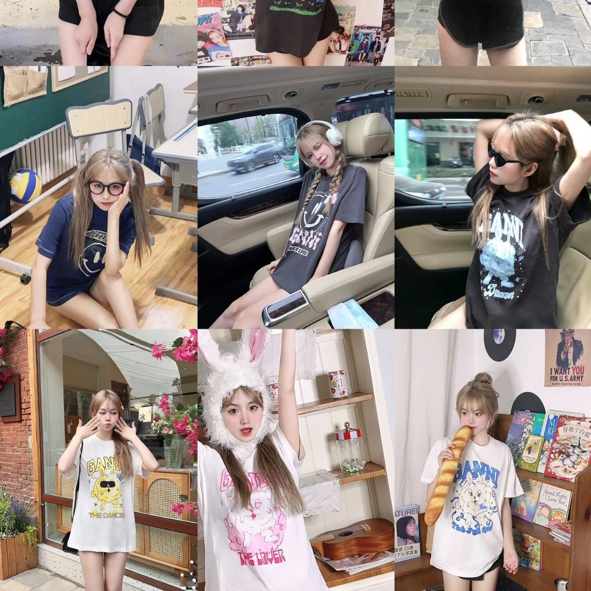 GANNI T-Shirts Graphic Print image 3