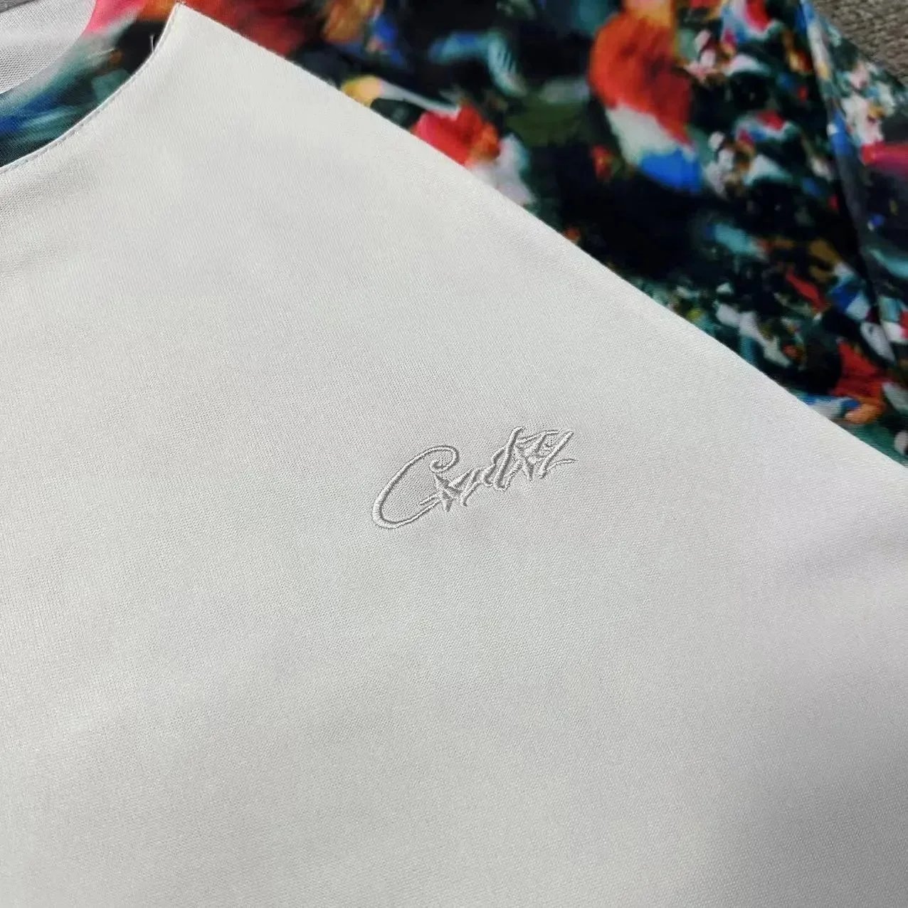 Cultivator Graphic Print White Raglan Long Sleeve T-Shirt