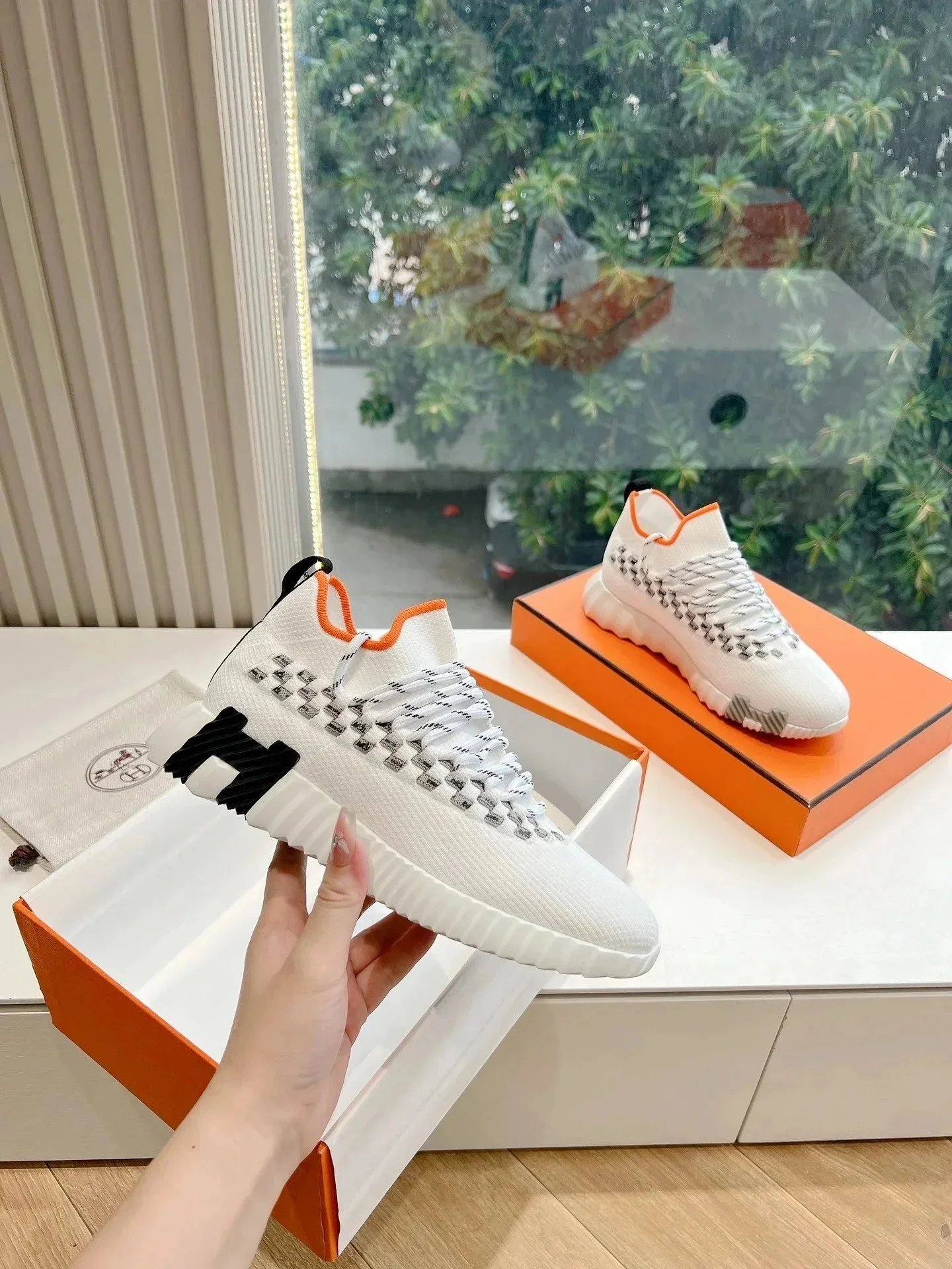 Hermès Sneakers Bouncing knit high-top — Figure 8