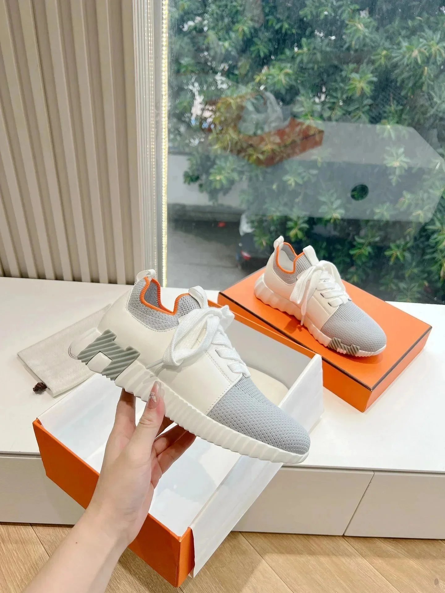 Hermès Sneakers Bouncing knit high-top — Figure 18