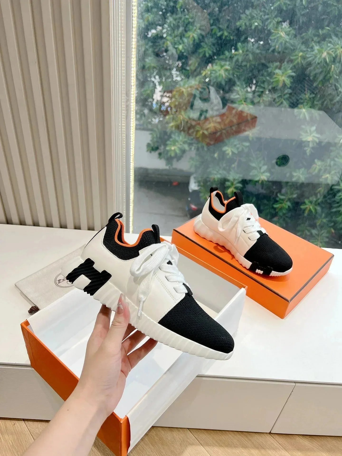 Hermès Sneakers Bouncing knit high-top — Figure 20