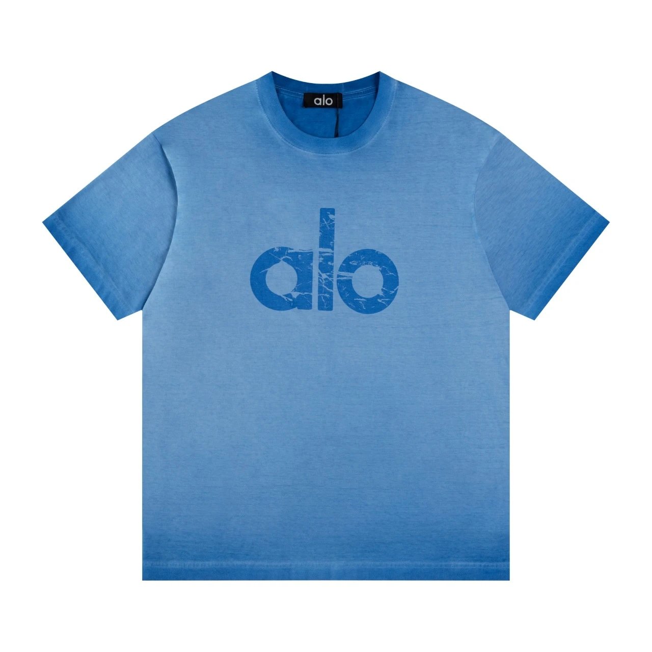 Alo Classic Logo Gradient Washed Cotton T-Shirt