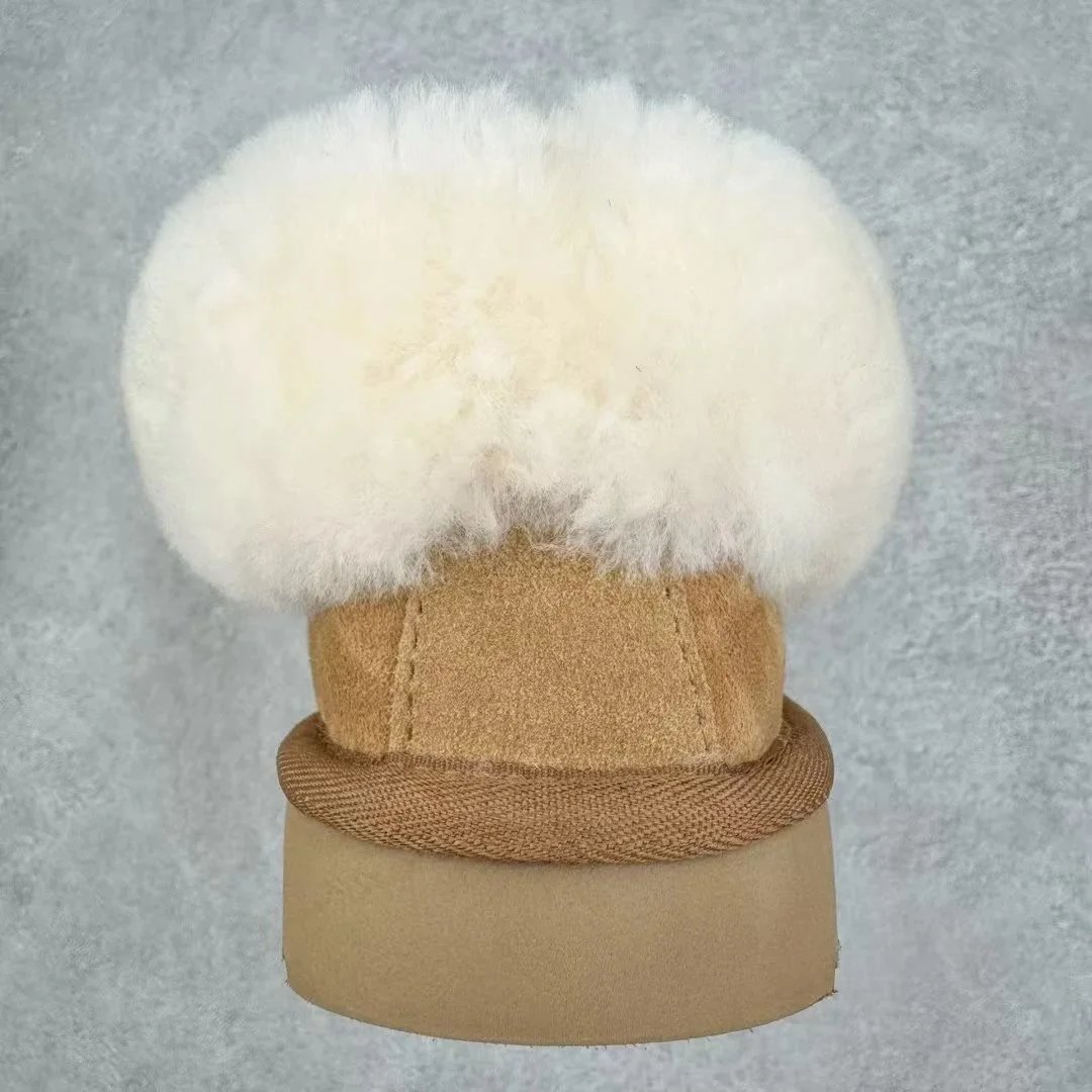 Suede Slipper Tan Shearling Lined Comfort Slippers