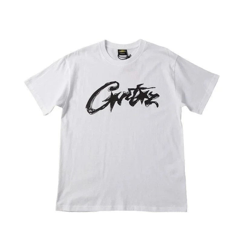 Cavitz White Graffiti Logo Streetwear T-Shirt