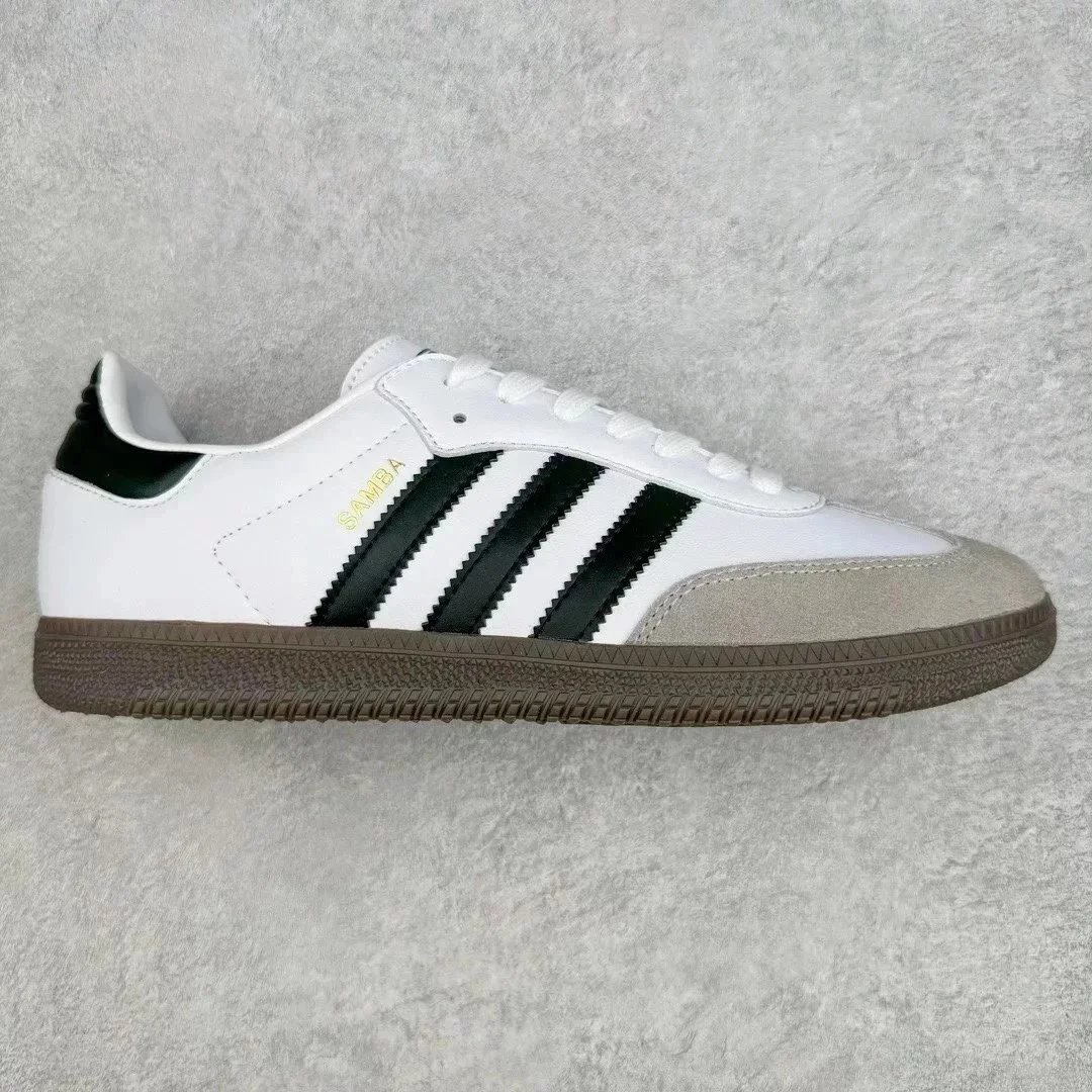 Adidas Samba Classic White Black Green Brown Casual Sneakers