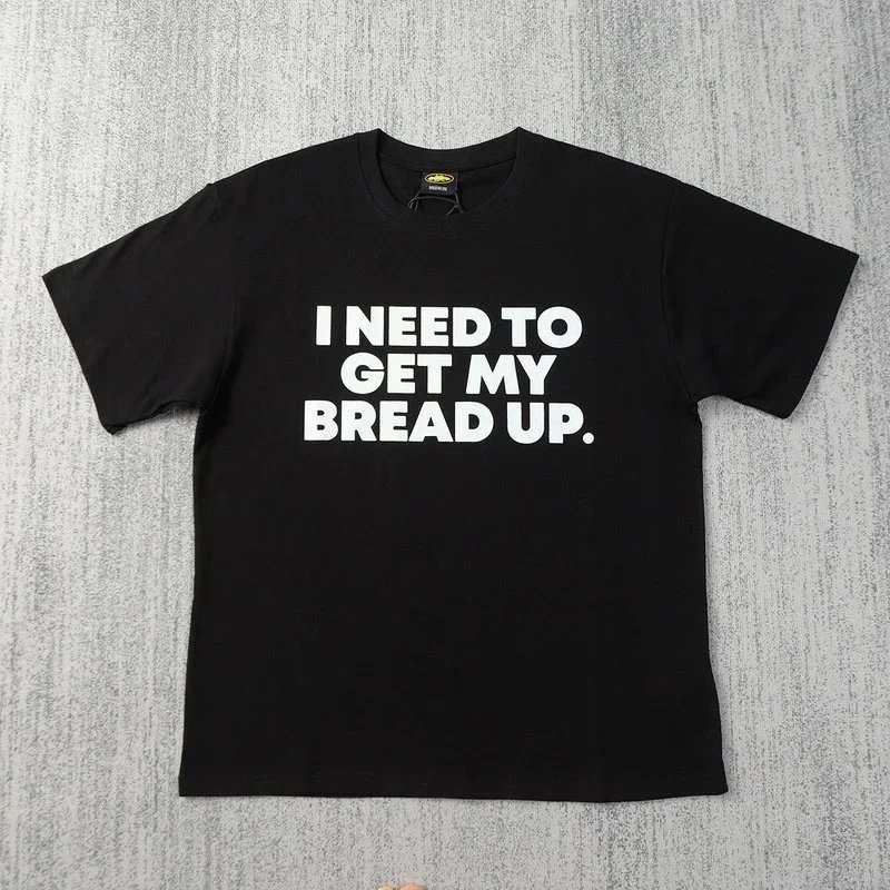 Graphic Tee White Bold Text Casual T-Shirt