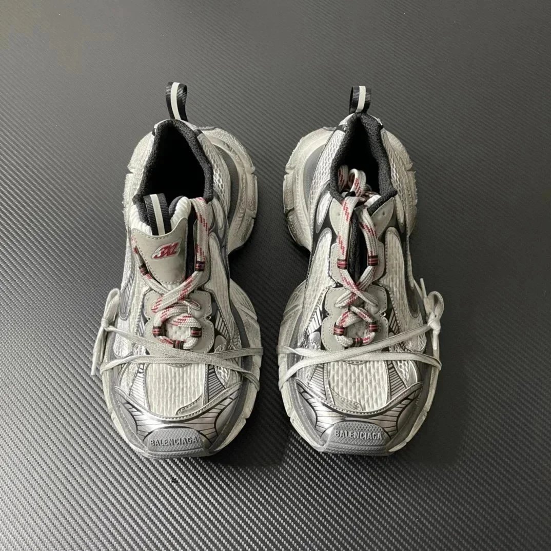 Balenciaga Track 2 Yellow Mesh Running Sneakers