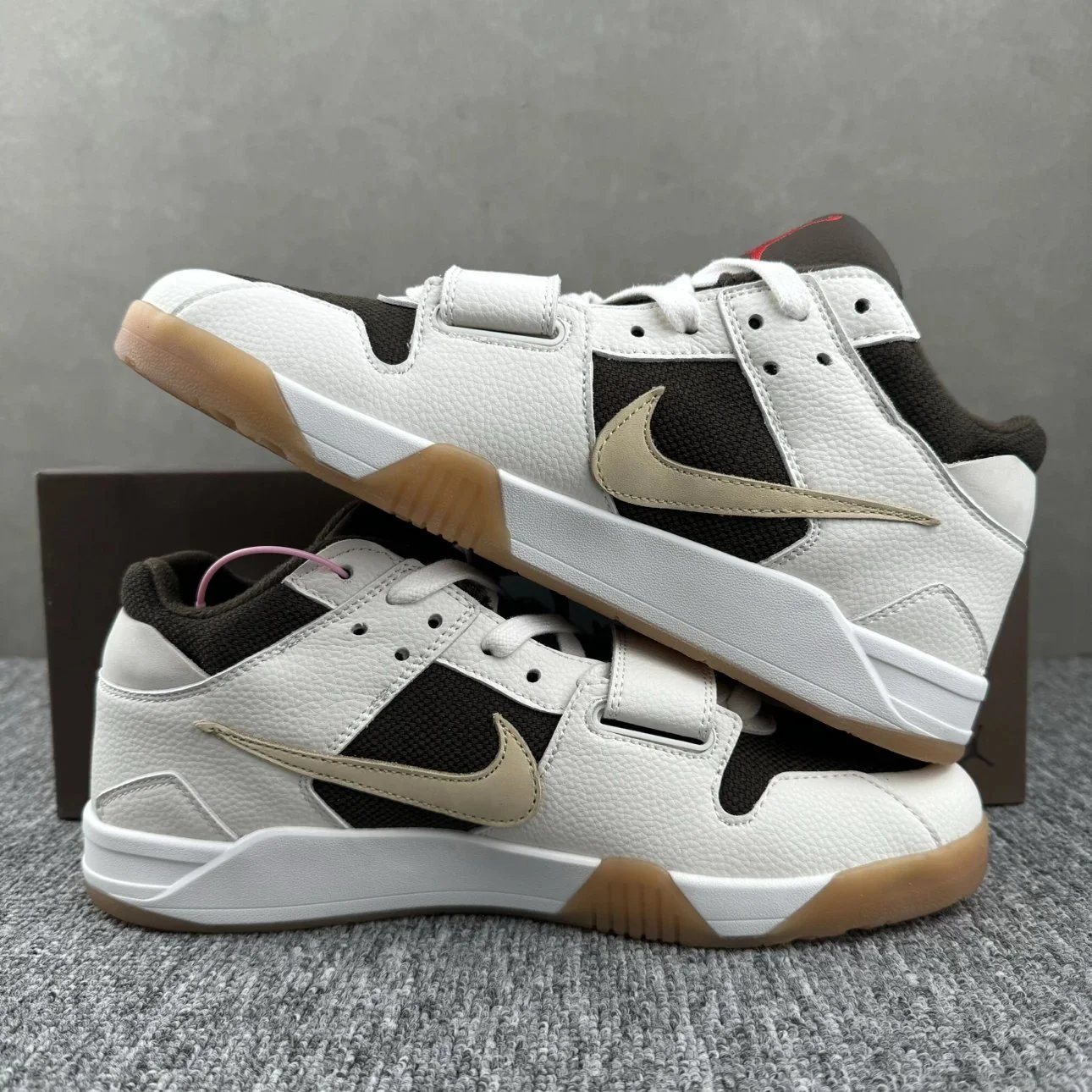 Nike Travis Scott Cactus Jack White Beige Casual Sneakers