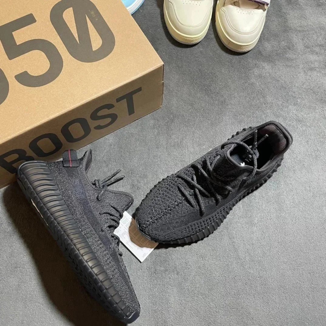 Adidas Yeezy Boost 350 White Reflective Knit Sneakers