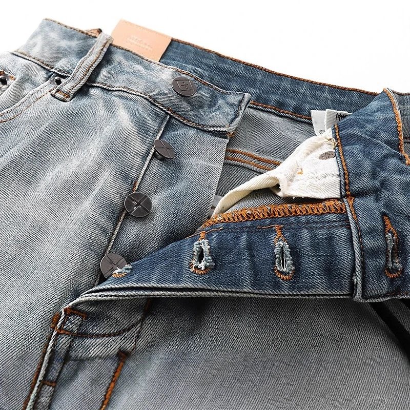 Denim Shorts Light Blue Washed Casual