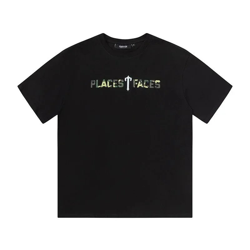 Places Faces White Black Graphic Print Streetwear T-Shirt