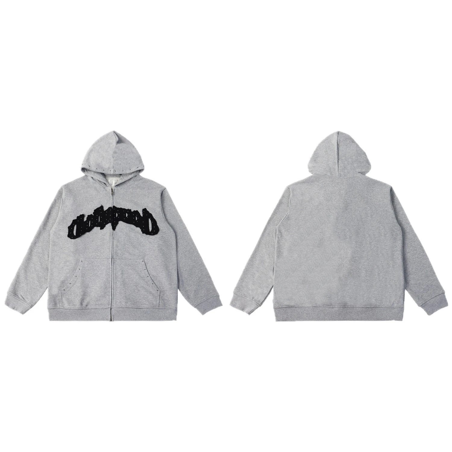 Diamond Supply Co Gray Embroidered Logo Hoodie And Jogger Set