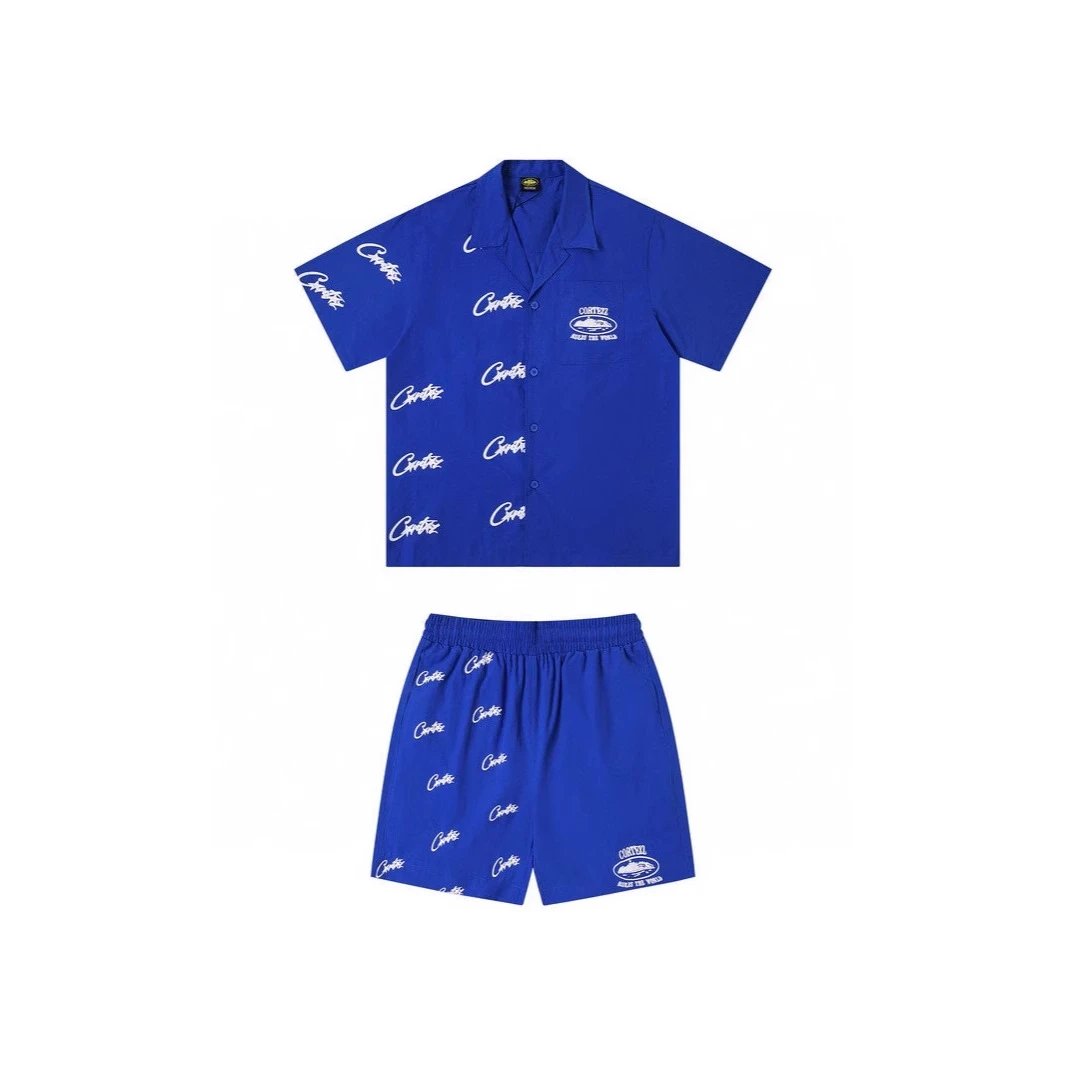 Carhartt Script Print Black Short Sleeve Shirt And Shorts Set