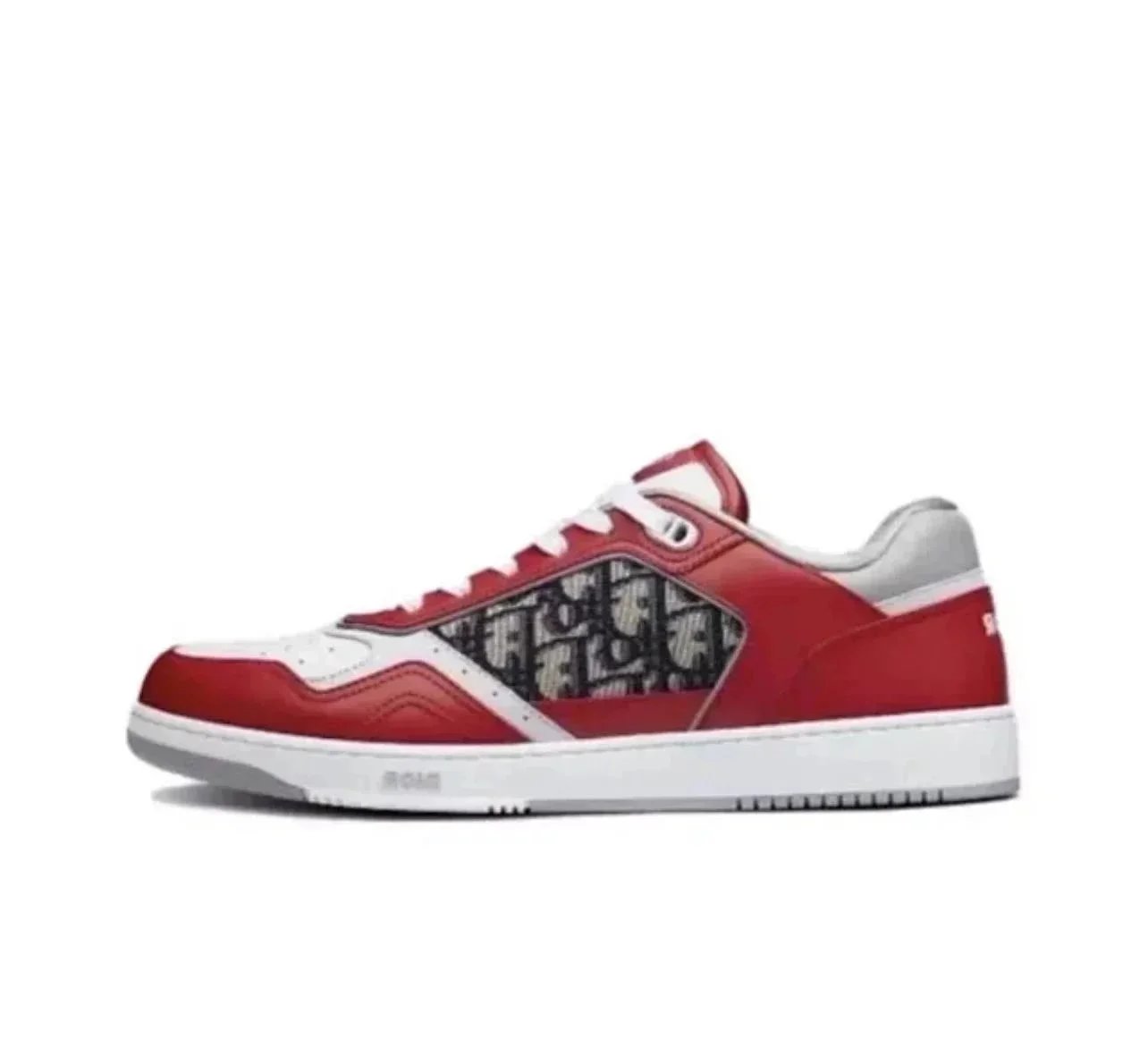 Dior Sneakers B27 Low-Top Oblique — Red