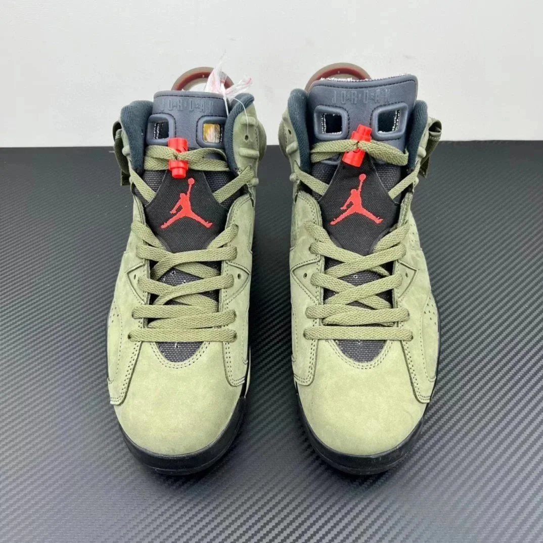 Nike Air Jordan 6 Olive Green Tactical Sneakers