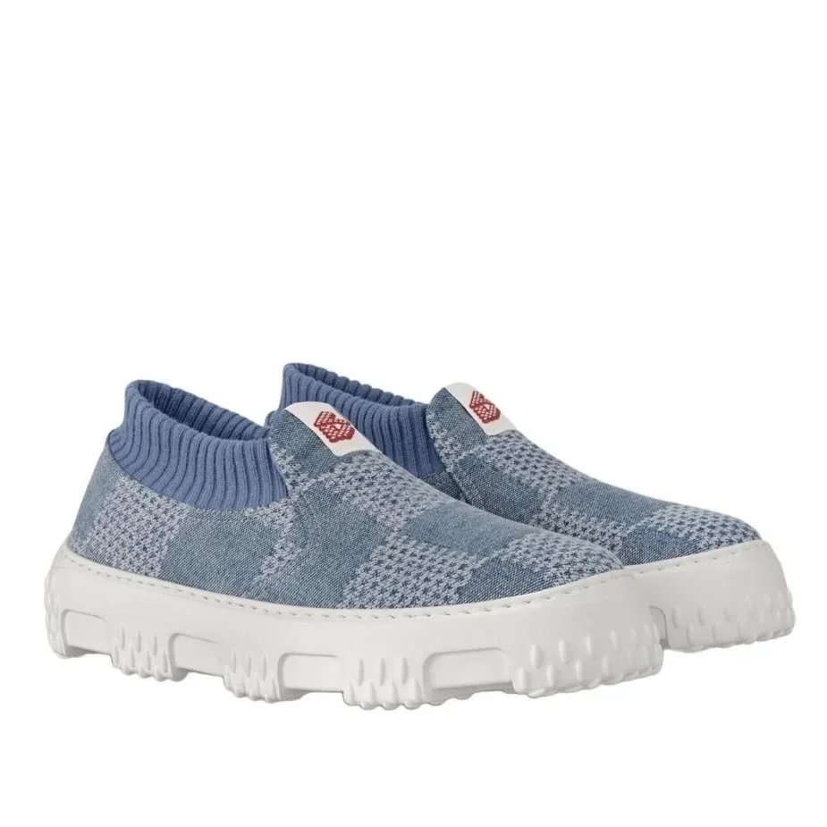 MAHU Casual Shoes Space Lander Knit Slip-On — Blue
