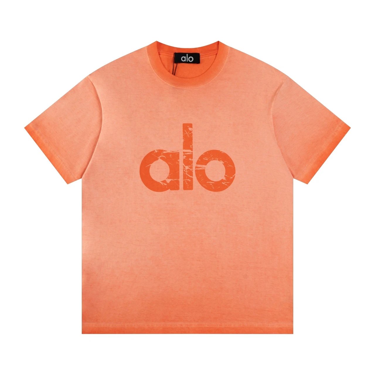 Alo Classic Logo Gradient Washed Cotton T-Shirt
