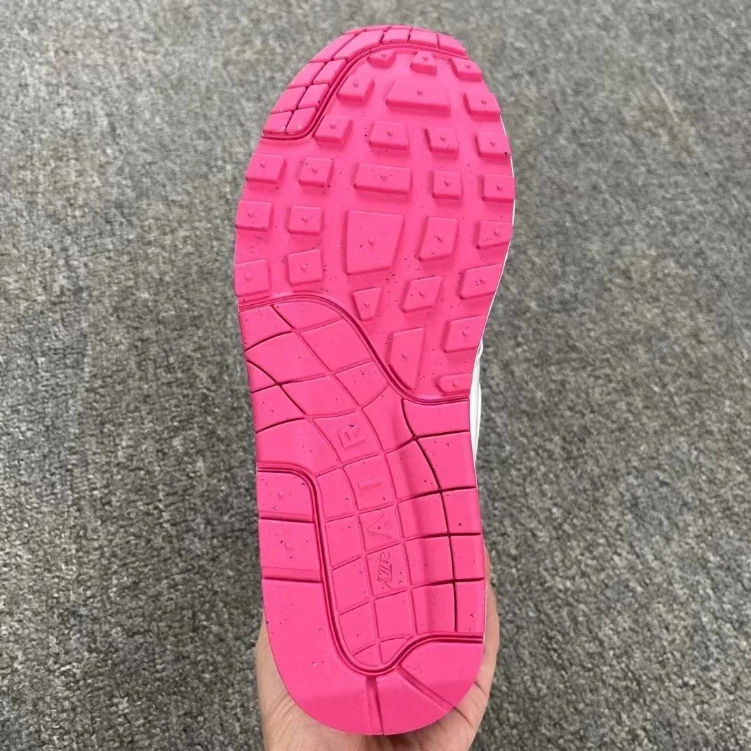 Nike Air Max 1 White Black Gold Pink Casual Sneakers