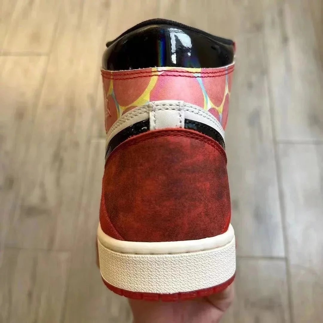 Nike Air Jordan 1 Red White Black Patchwork High Top Sneakers