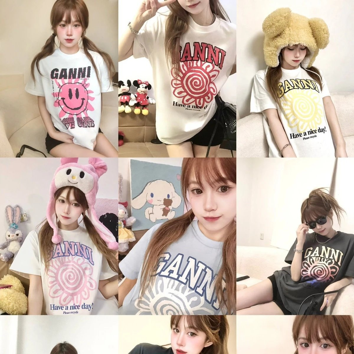 GANNI T-Shirts Graphic Print image 2