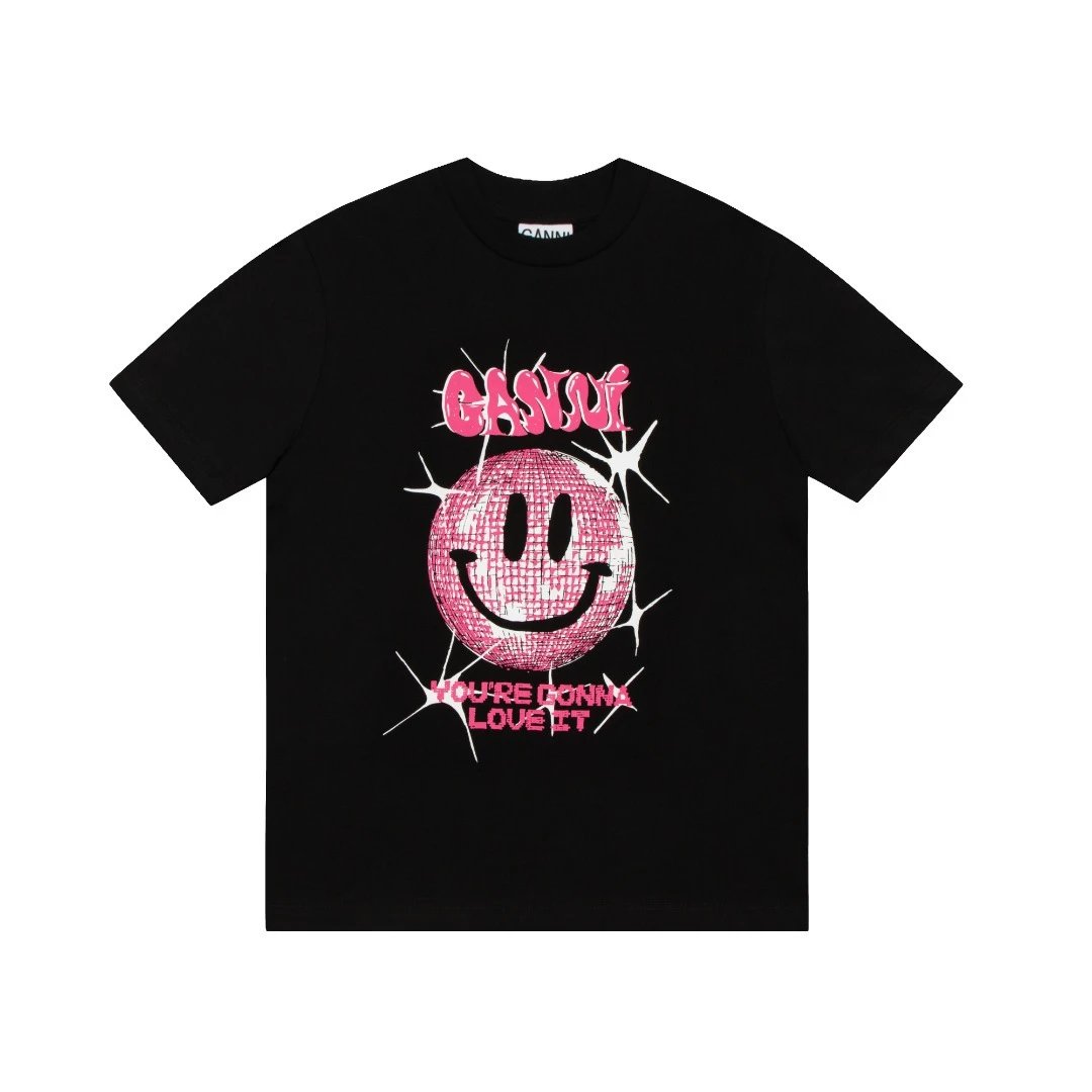 GANNI T-Shirts Graphic Print — G13 black