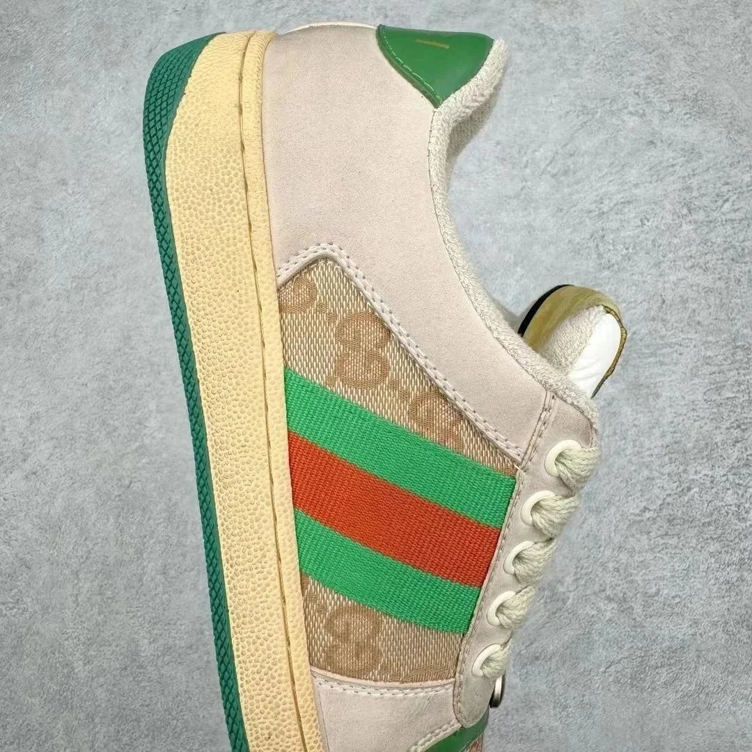 Gucci Ace Beige Web Stripe Casual Sneakers