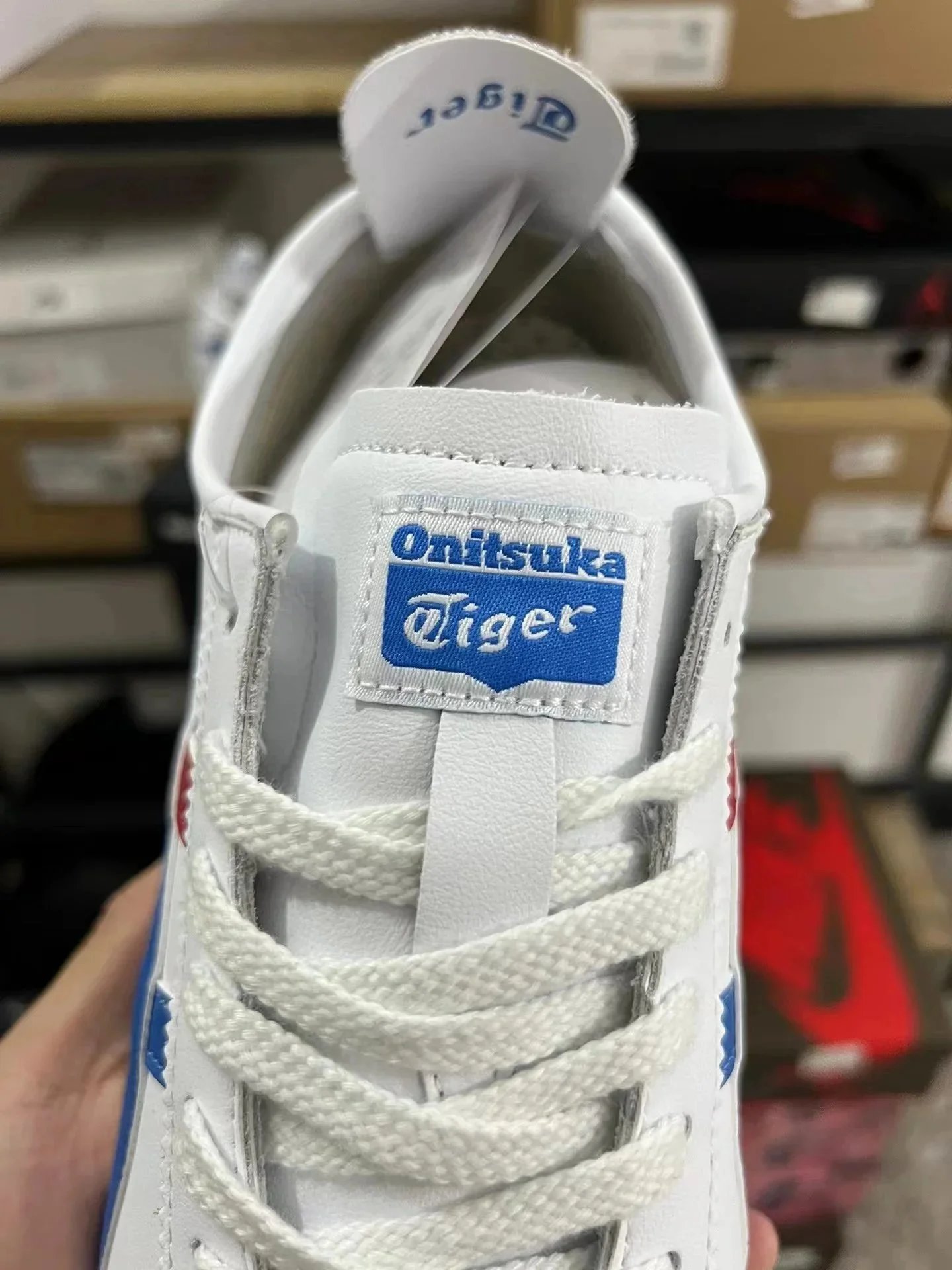 Onitsuka Tiger Mexico 66 White Blue Red Classic Sneakers