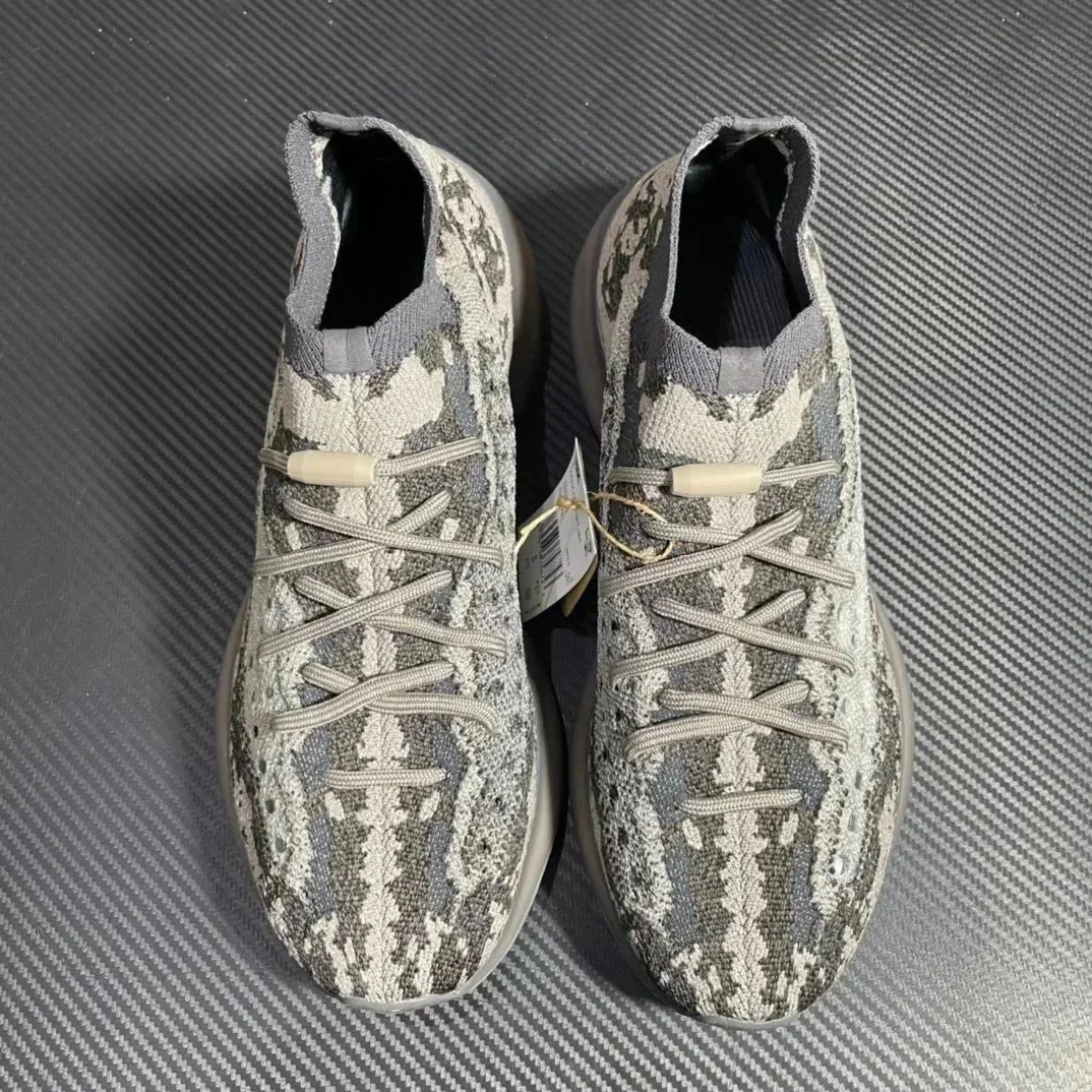 Adidas Yeezy Boost 380 Grey Camo Knit Sneakers