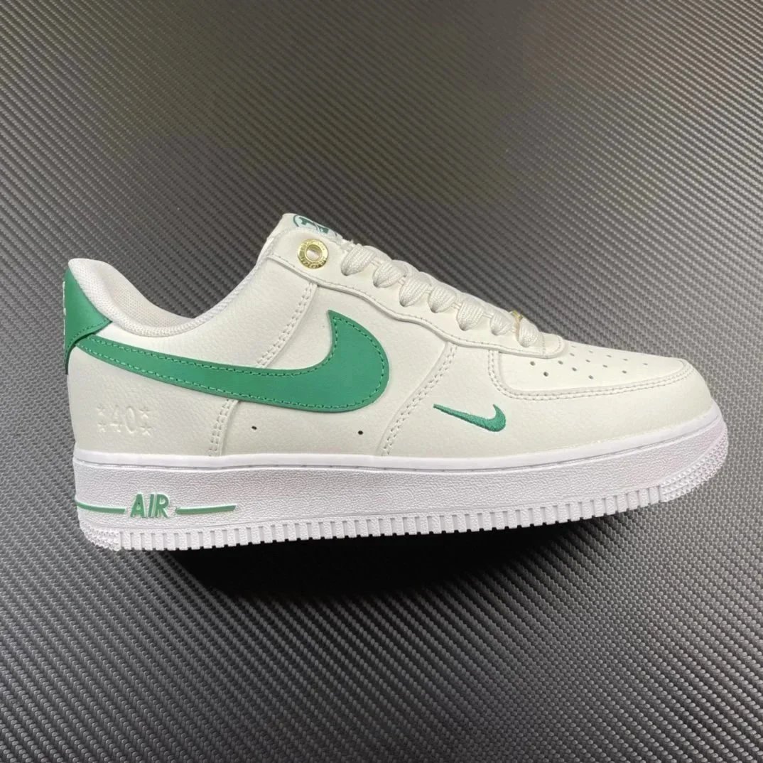 Nike Air Force 1 White Green Casual Sneakers