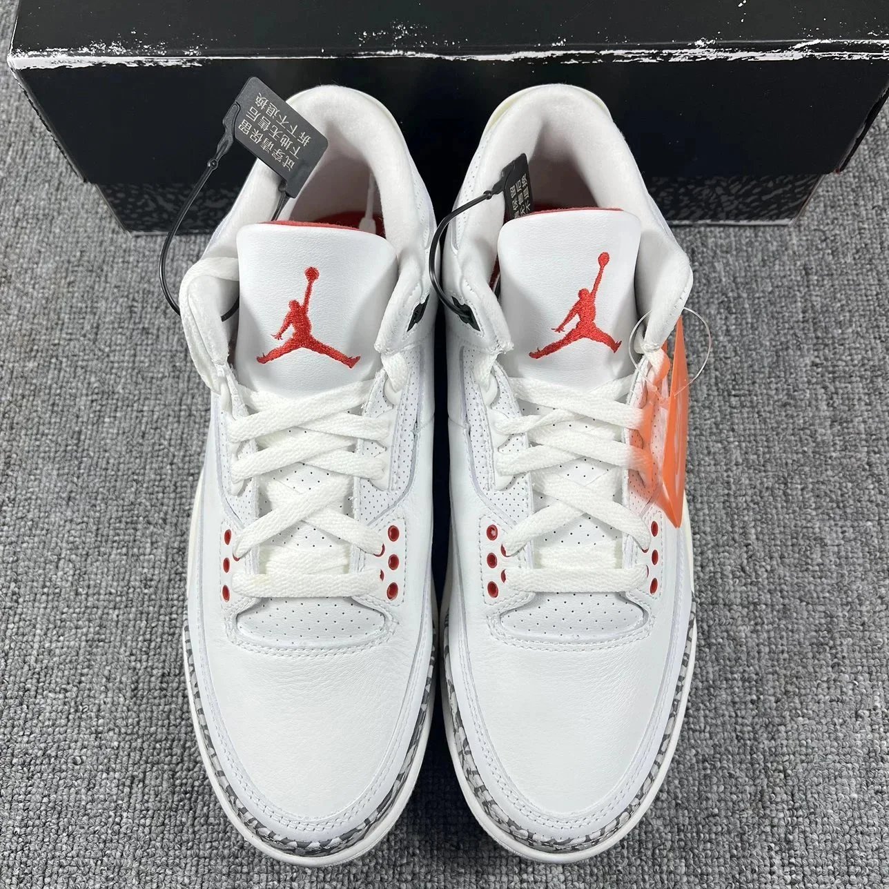 Nike Air Jordan 3 White Cement Grey Retro Sneakers